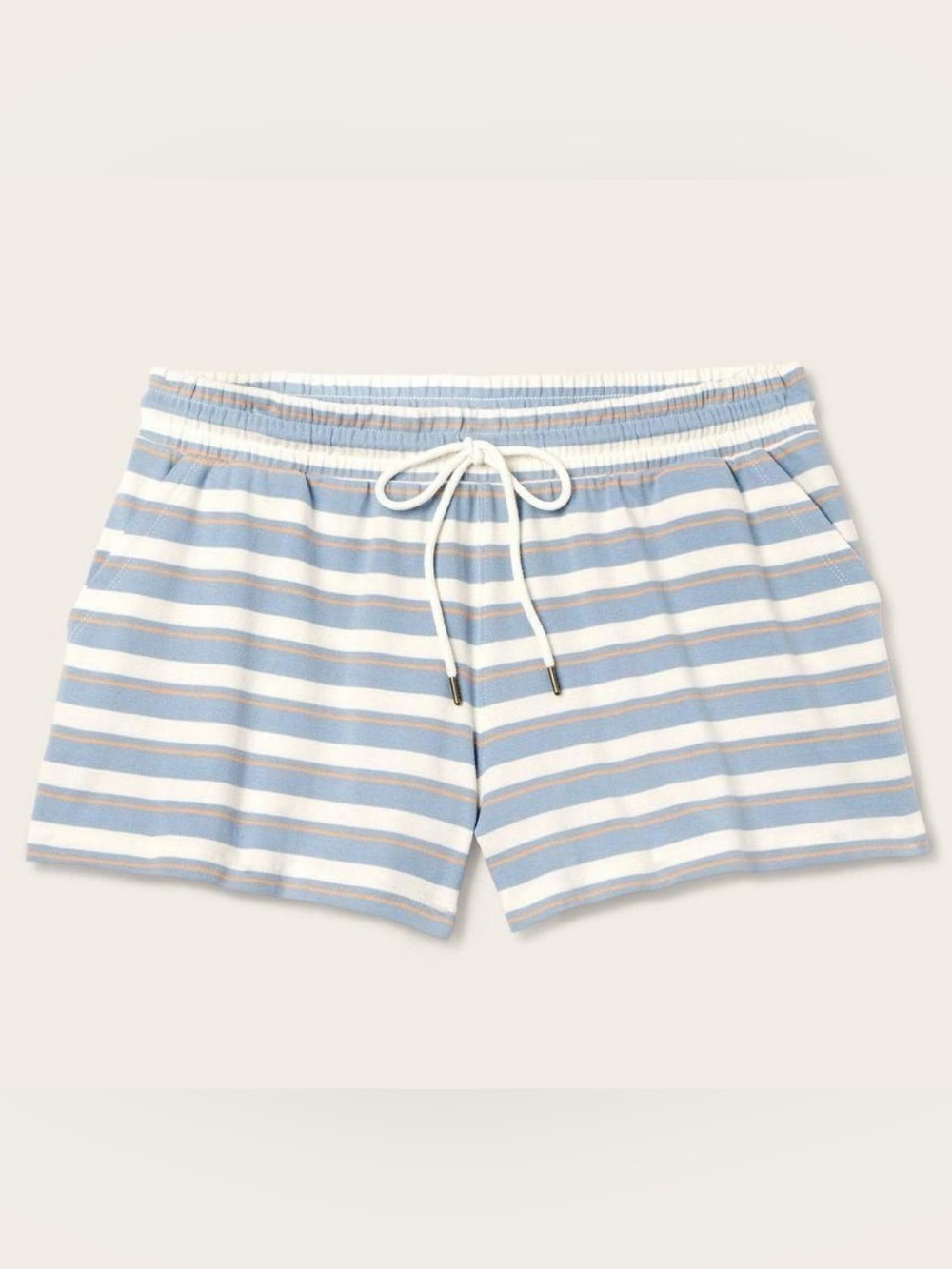 PARKE Striped Blue and White Drawstring Women’s Shorts